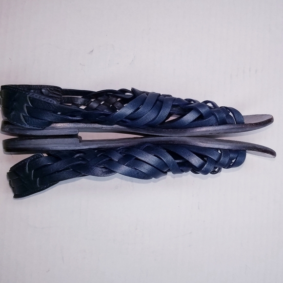 🌸 Tory Burch | Blue Leather‎ Sandals 9 - Picture 7 of 9